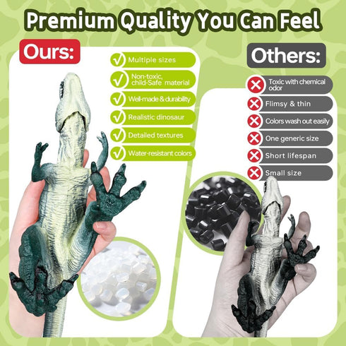 3-5 5-7, 14PCS Set 6 8 2 3 4 5 Drefirsa Dinosaur Toys for Kids Big Realistic Dinosaur Figure with Jumbo & Small
