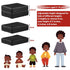 3-10 14.5"x11" HOMBYS Adjustable Salon Booster Seat for Kids Leather Children Cushion for Barber Chair, Cushion