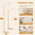Coziloom Arm,44.5-61 Inches Floor-Standing Crib Mobile Adjustable Height Natural Beech Wood, Baby Mobile Holder Hanger