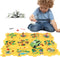 Plastic Floor Puzzles for Kids Ages 3-5, Puzzle Track Car Play Set,