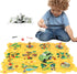Plastic Floor Puzzles for Kids Ages 3-5, Puzzle Track Car Play Set,