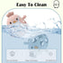 Baby Teething Toy, Hollow Chicken Silicone Teething Toys, Soft Chew Toys for Sucking Needs (Blue+Pink)