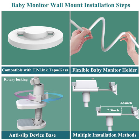 Derebir C200/C210/TC71/C210P2 /C220/ EC70/EC71/KC410S/KC110 Cmaera Baby Monitor Holder Mount Stand Compatible