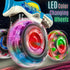 stargo 2 Pack Monster Truck Toy - Motion Activated Pull Back Light-Up Cars for Toddlers - Monster Shark & Bull