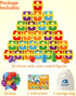 26pcs 3 4 5 Coogam Alphabet Learning Toys for Toddlers, Surprise Letters Treasure Locks with Keys, Uppercase Lowercase