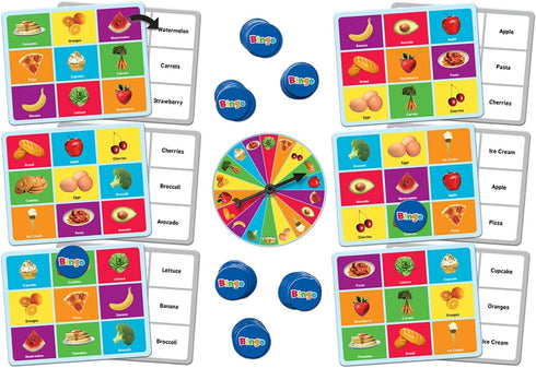 MasterPieces Kids Games - Food Bingo Game