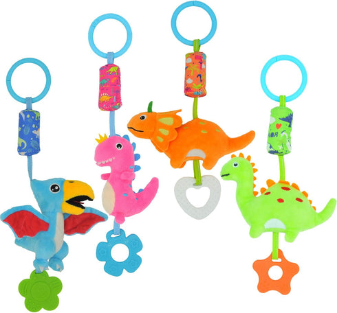 Baby Toys for 0-12 Months - Soft Rattle Wind Chime Car Seat Crib Stroller Hanging Toys for Boys and Girls