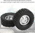 Hub Wheel Rims with Soft Rubber Tires, 4WD Aluminum Alloy Wheel Hub for WPL C14 C24 B14 B24 B16 B36 RC Car