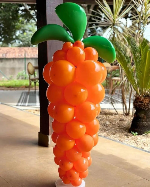 KALOR Orange Balloons, 100 Pcs 5 Inch Mini Matte Latex Balloons for Birthday Decoration, Wedding Party, Baby Shower