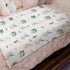 Cartoon Fairy Tale Baby Blanket, Watercolor Dragons, 30x40, Soft Flannel Swaddle for Boys and Girls
