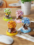 Sacblirr Set Autumn Leaves Tree House Bonsai Tree House Building Toy Flowers Ideas Building Blocks Complete with Dust