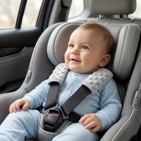Pro Goleem Car Seat Strap Covers for Babies Unisex Soft Car Seat Strap Shoulder Pads for All Car Seats, Stroller