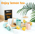 MIKNEKE Set Set Sets Wooden Tea Party for Little Girls Toys, Pretend Play Kids Tea for Toddlers Wood Toys, Wooden Play