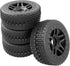 4Pcs ShareGoo OD 4.4'' 1/8 Buggy Tires,17mm Hex Hub Wheel Rims & Rubber Tires Set Compatible with Redcat Teamc Losi HPI Kyosho HSP Hobao Arrma 1/8 RC Off Road Buggy Car (Style 2) by Share Goo