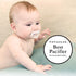 0-3 100% 4pk,Pink/Grey Nanobebe Baby Pacifiers Month - Orthodontic, Curves Comfortably with Face Contour, Award Winning