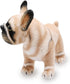 Lifelike Frenchie Dog Stuffed Animal Super Realistic Plush French Bulldog Doll Puppy Plushies Toy Funny Gifts for Kids Present or Stuff Collection 9 Inches