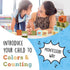 1-3 12 Pack, 2-Inch Impresa Blocks for Toddlers - Multicolor Silicone - Flexible Silicone Blocks for Sensory Play
