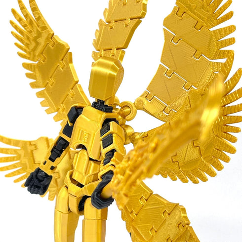 3D Printed Figure 5.54-inch Titan 13 Action Figure with 9 Weapons, 5 Hands, Dummy 13, Lucky 13 (White)