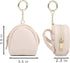 purifyou Premium Leather Pacifier and Nipple Shield Cases - Set of 2 Black & Beige for Diaper Bag & Stroller
