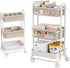 Modanais Baby Diaper Caddy Organizer Cart - 3 Tier Rolling Storage Cart