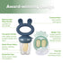 Haakaa Baby Fruit Food Feeder & Mini Freezer Nibble Tray Combo, BPA Free Silicone Feeder for Infant Self Feeding