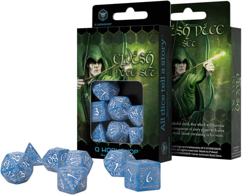 Elvish Glacier & White Dice Set