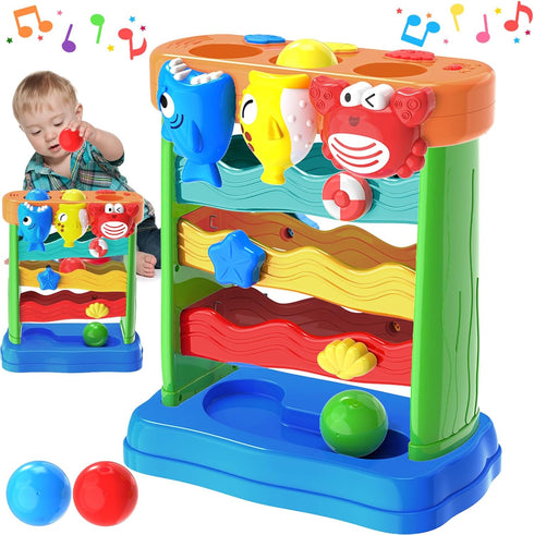 YEGEER Toys for 1 2 Years Old Boys Girls, Musical Toys for 12-18