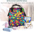 HCBPWVQA Backpack Daypacks Backpack Mommy Many Stars Diaper Bag with Changing Pad and Pacifier Holder, Multifunction