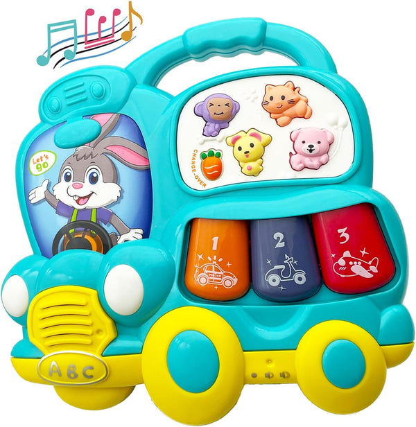 Baby Music Toys for 12-18 Months, Animal Baby Piano Musical Light Infant Toys, Birthday Gift for 1-2 Year Olds