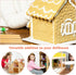 BESTOYARD 40Pcs Dollhouse Flooring Models 1:12 Scale Mini Wooden Floor Boards, Geometric Doll House Furniture Tiles