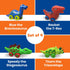 3 Bees and Me Dinosaur Car Toys for Toddlers, 4-in-1 Pack, Fun Party Toy Play Set for Kids