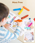 16 Colors Jumbo Crayons for Toddlers, Easy-Grip, Unbreakable, Non-Toxic, Washable, Triangular with Activity Paper