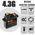 DSPOWER 2PCS 4.3G 1/24 1/28 SCX24 Mini Servo, RC Micro Digital Servo Motor Metal Gear Coreless Steering Servos