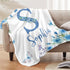 60"X80" Corissy Ships Next Day, Personalized Baby Blankets, Custom Baby Blanket with Name for Girls,Gift for Chrismas