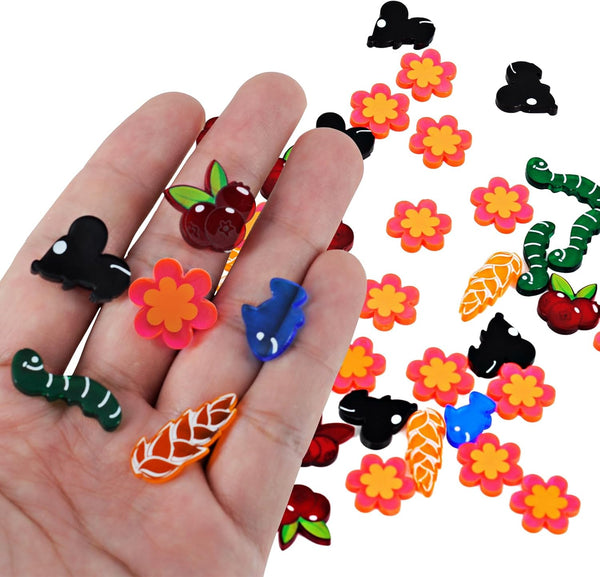 CZYY Wingspan Food Resource Tokens, Included Nectar Set of 174 Acrylic Laser Cut Upgraded for Wingspan Board Game