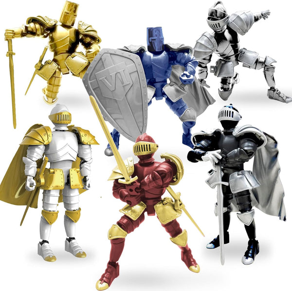 Knight Action Figures, Medieval Action Figures,Knight Armor Action Figure,Multi-Jointed Movable Robot Mannequin