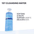 1st Uriage Baby cleansing water with Organic Edelweiss, Softens baby's delicate skin, Ultra-convenient pump, Soap Free