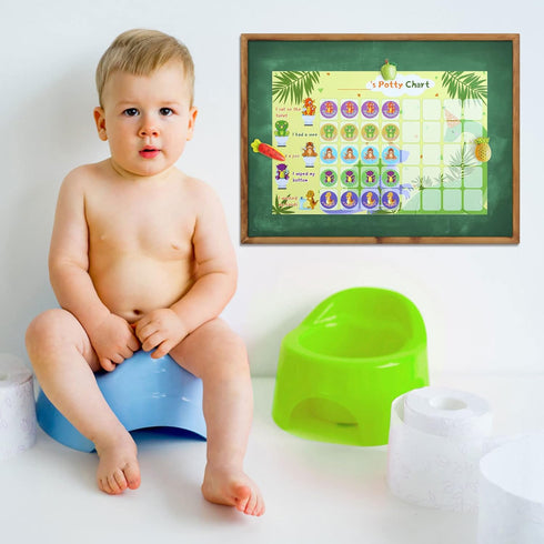90 GWHOLE Dinosaur Potty Training Chart for Toddlers Boys Toilet Training Reward Potty Stickers Chart with Cute