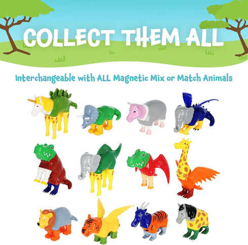 1-3, Set 4 POPULAR PLAYTHINGS Magnetic Animals for Toddlers Mix or Match Animal Toys, of Gift for Kids - Jungle Animals