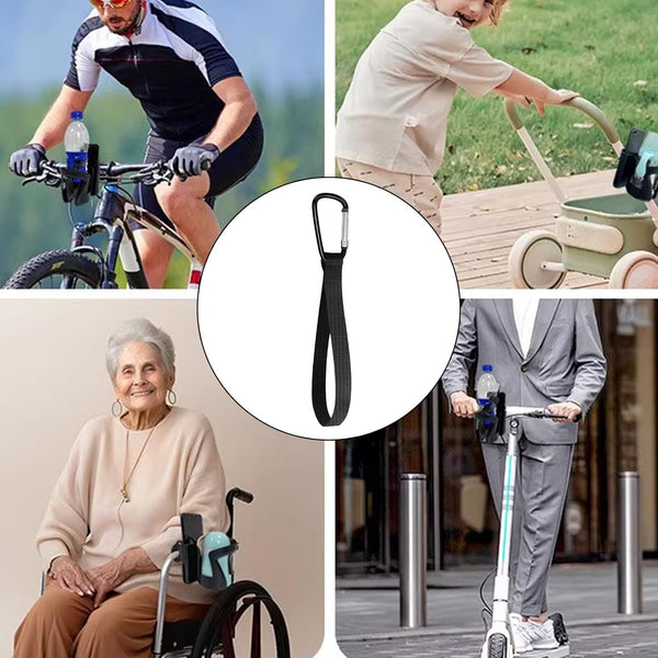 NUEAYMS Set 4 of Nylon Hooks for Baby Carrier and Pet Walker Multipurpose Carabiner Clip for Bicycle and Shopping Cart