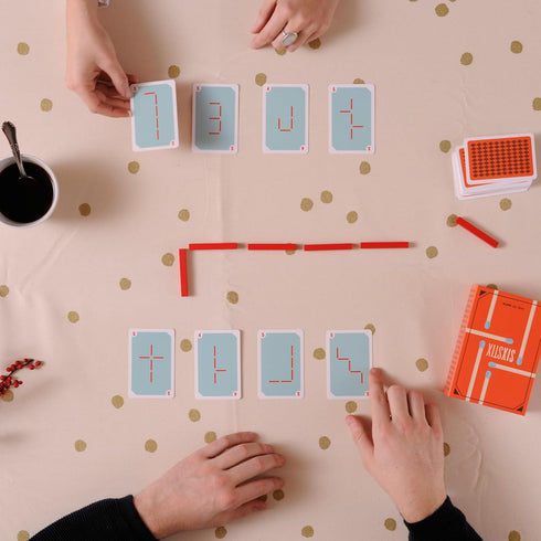 Helvetiq SIXSTIX Card Game - Logical and Visual Puzzles for Family Fun! Ages 8+, 1-4 Players, 30 Minute Playtime