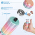 Kemuchy 3D Little Ouchies Pain Stim Fidget Toy, Printed Pocket Spiky Keychain with Clicker Button Spinner Sensory Toys