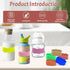 Fxinxi Personalized Baby Bottle Bands - Custom Reusable Silicone Water Bottle Labels,Engraved Name for Daycare.