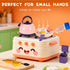 Zero Zoo 60Pcs Set Sets, Kids Mini Play Kitchen Accessories, Pretend Cooking Play with Cookware, Tableware & Fruit