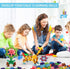 Winlip 330 pcs Building Blocks, Educational Stem Toys, Interlocking Solid Plastic Sets for Preschool Toddlers, Girls &