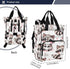 YANENDIE Backpack, Backpack Backpack Kawaii Raccoon Pattern Diaper Bag Unisex Travel Baby Diaper Bags with Stroller