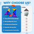 700 3D 4-8, 8-12 YPLUS Mini Magnetic Tiles Travel Magnetic Blocks Building Toys, Shapes Magnet Tangrams Puzzle