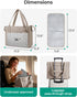 BAGSMART Diaper Bag Tote Puffer, Hospital Bag for Labor Delivery with Pacifier Case, Lightweight Baby Bag for Travel