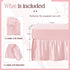 2-Piece Set 52" 28" 14" SiinvdaBZX Satin Crib Sheets & Crib Bed Skirt, x Silky Soft Ruffled Baby Crib Skirt
