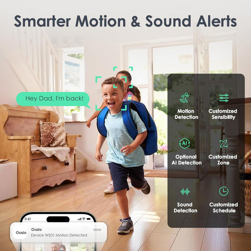 2.4GHz, 2-Way YOTON Indoor Security Camera Baby Monitor, Pet Camera, Dog Cam, Night Vision, Audio, Motion Detection
